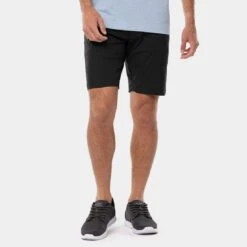 TravisMathew Starnes Shorts -Golf Discount Store travismathew starnes shorts black front itempicture