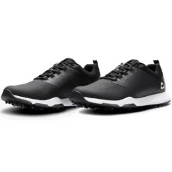 TravisMathew Cuater The Ringer Spiked Golf Shoes Black -Golf Discount Store travismathew the ringer spiked golf shoes black pair itempicture